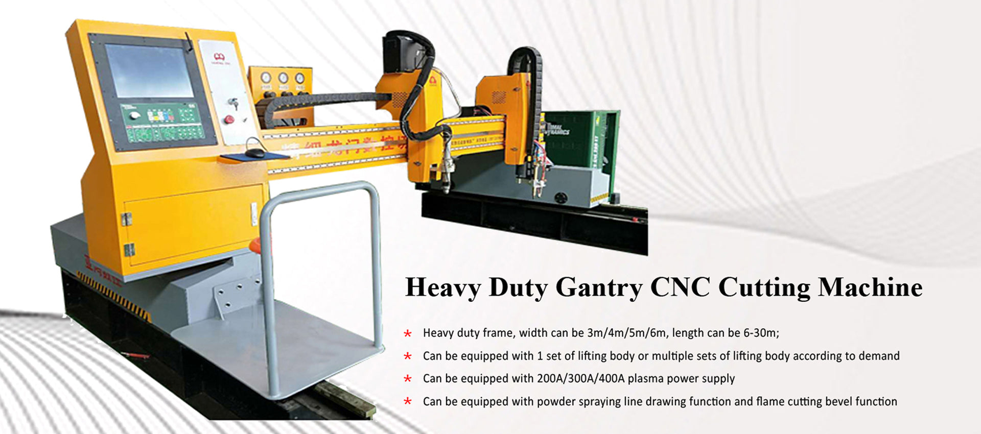 heavy duty gantry cnc plasma cutting machine flame cutting machine
